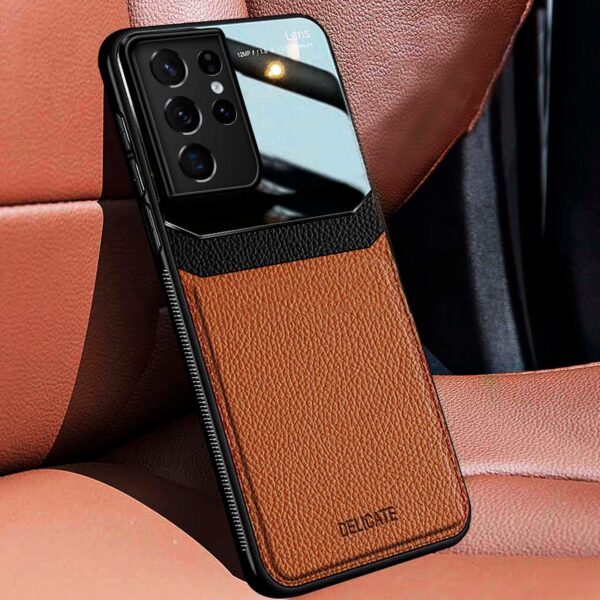 Hybrid Leather case café