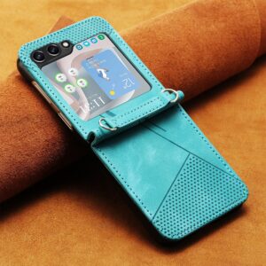 Leather Wallet case aqua