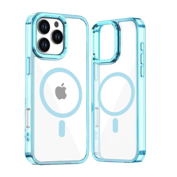 Hard Acrylic MagSafe case celeste