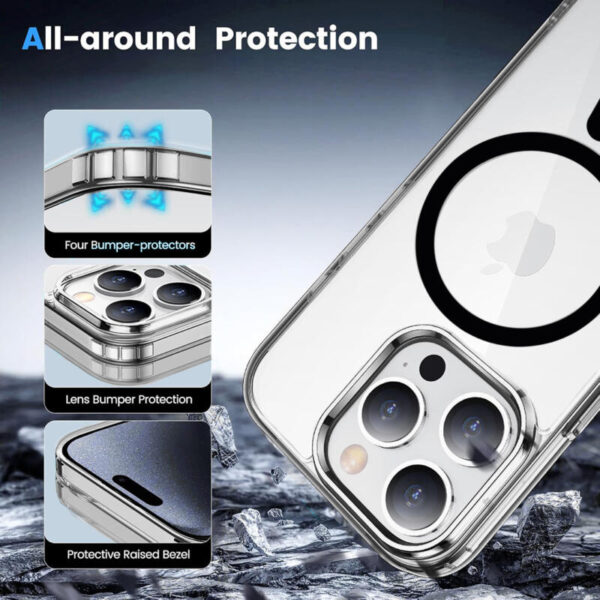 Hard Acrylic MagSafe case negro - Imagen 3