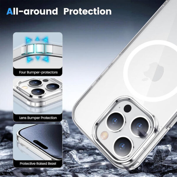 Hard Acrylic MagSafe case transparente - Imagen 3