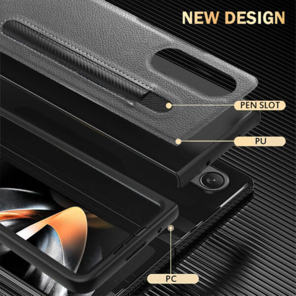 Leather Protection case gris - Imagen 3
