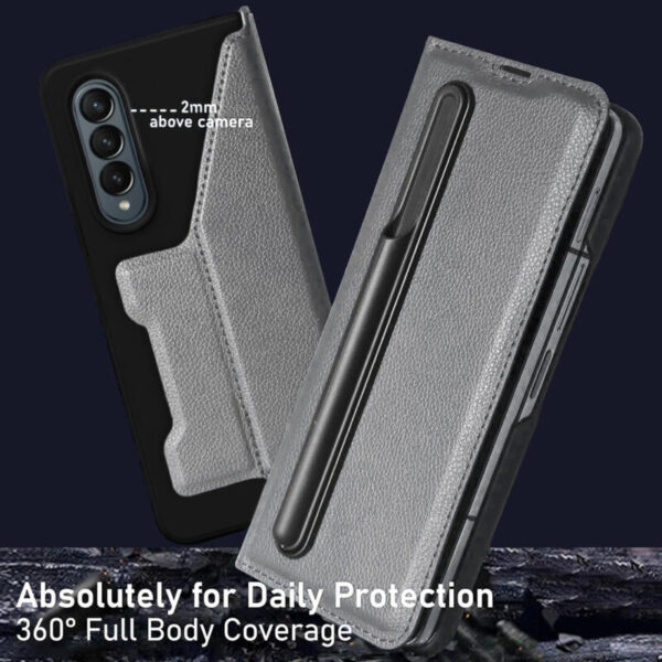 Leather Protection Delux case gris - Imagen 3