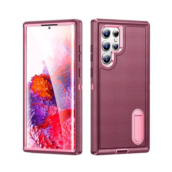 Hard case morado con rosado