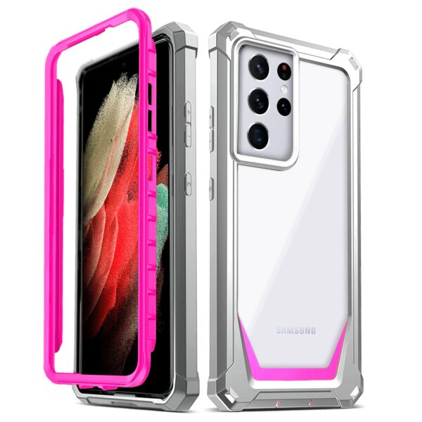 360° Guardian case gris con rosado