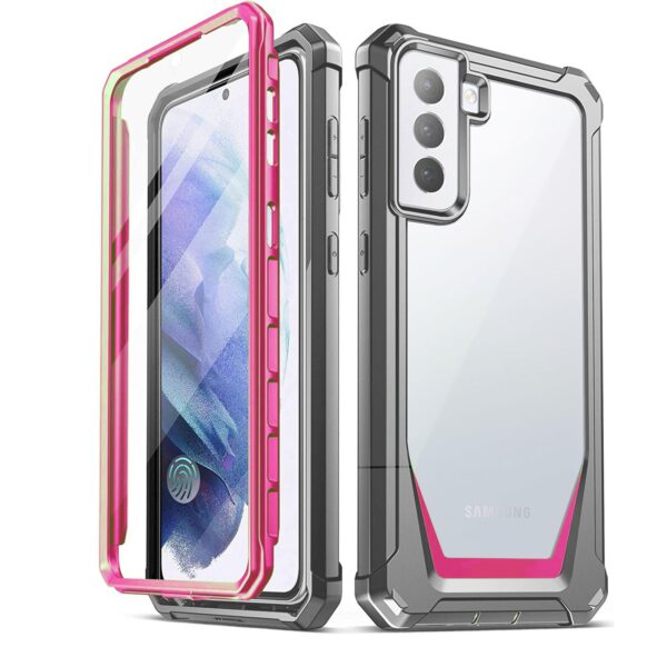 360° Guardian case gris con rosado