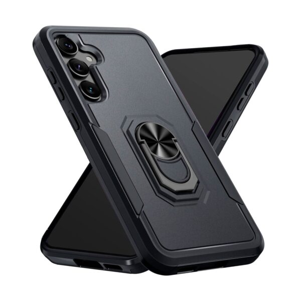 360° Black Protection case con anillo