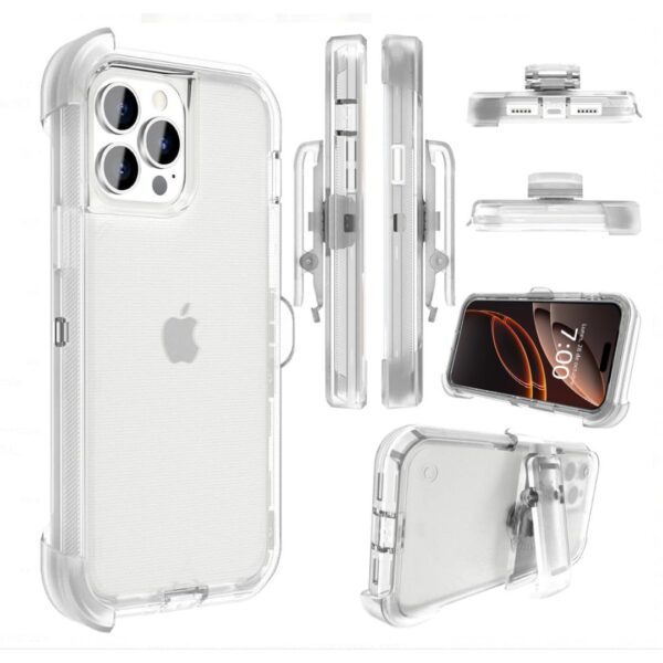 Clear Hard case con clip