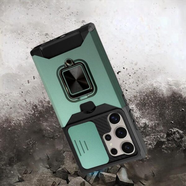 360° Shockproof Ring case verde - Imagen 3