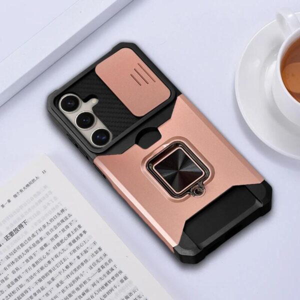 360° Shockproof Ring case rosa - Imagen 2