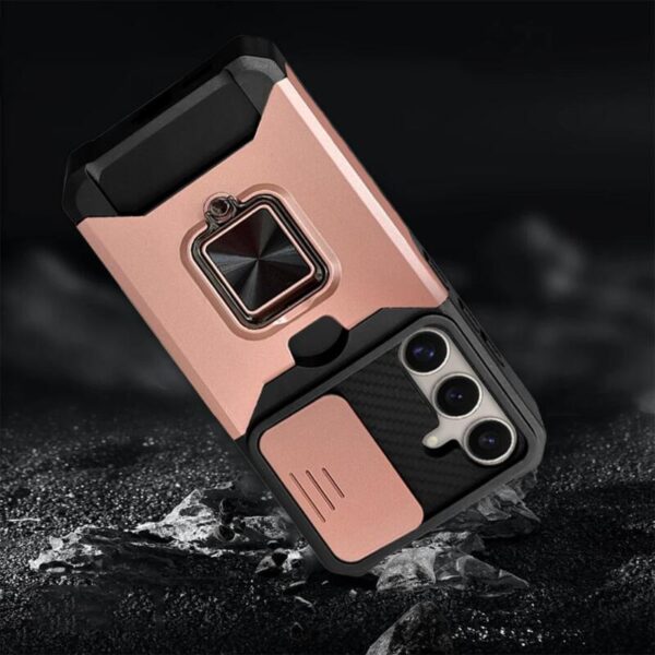 360° Shockproof Ring case rosa - Imagen 3