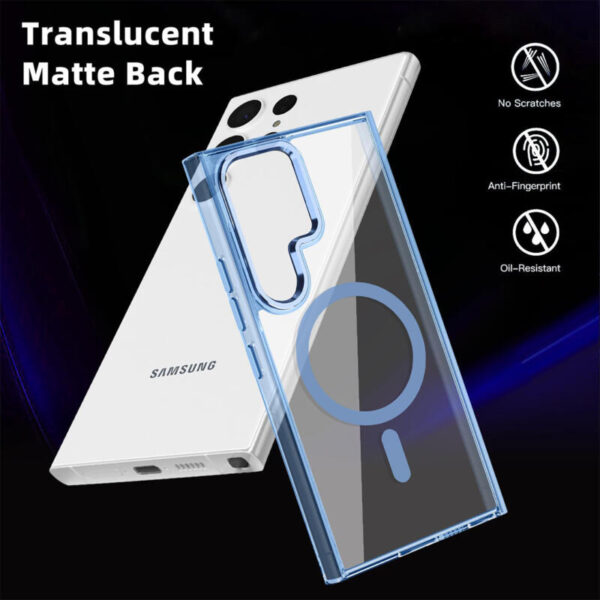 Hard Acrylic MagSafe case celeste - Imagen 3