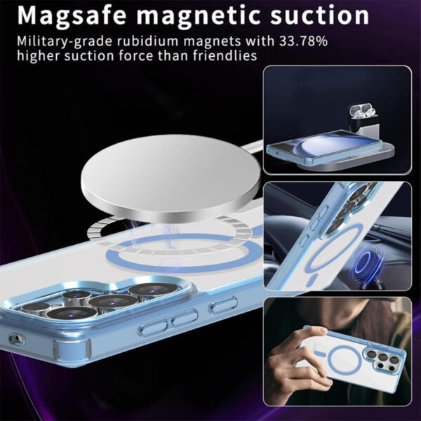 Hard Acrylic MagSafe case celeste - Imagen 2