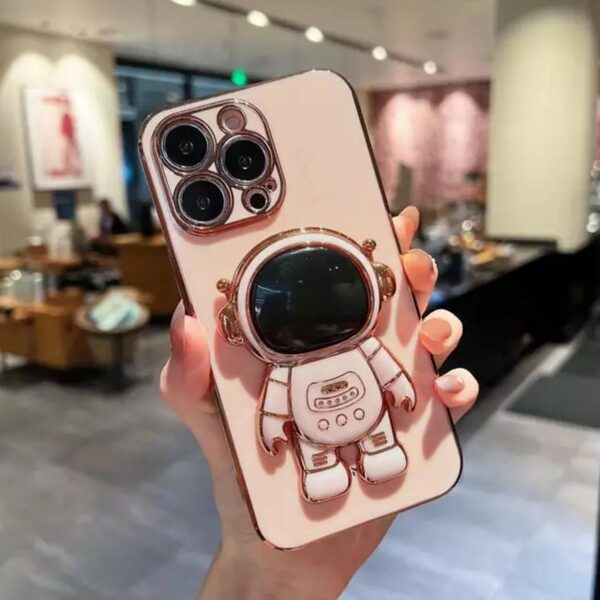 Astronauta Holder case rosado