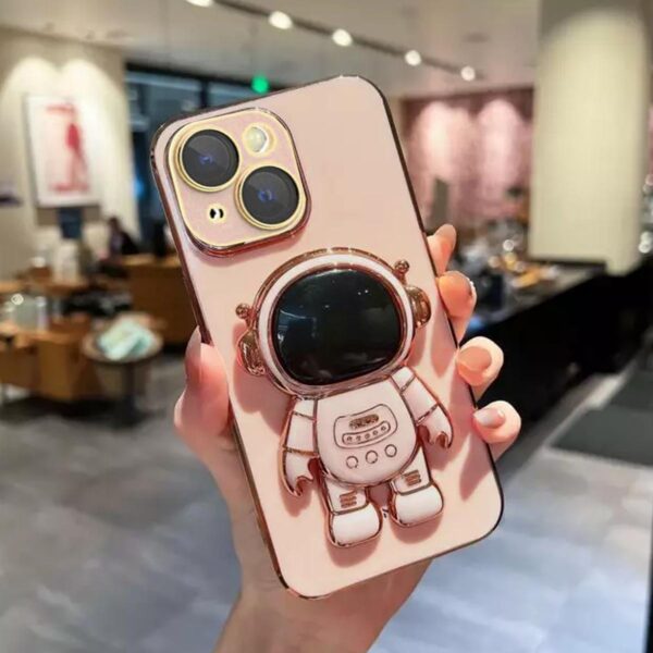Astronauta Holder case rosado