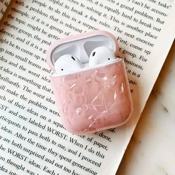 Marble AirPods rosado 1.ª /2.ª generación
