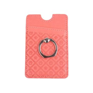 Tarjetero con anillo rosado