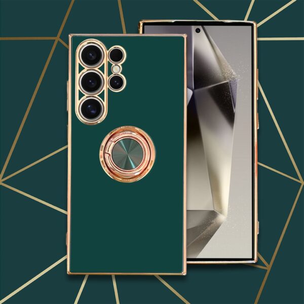 Gold Ring case verde