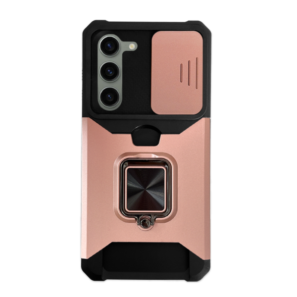 360° Shockproof Ring case rosa