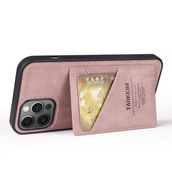 Pink Card Holder Leather