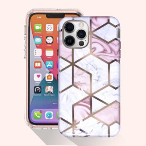 360° Marble case rosado