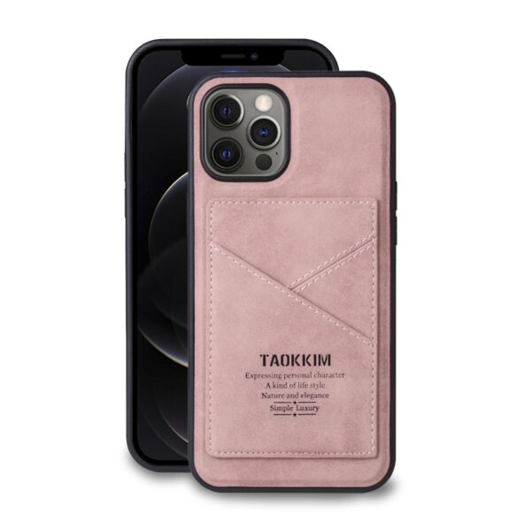 Pink Card Holder Leather