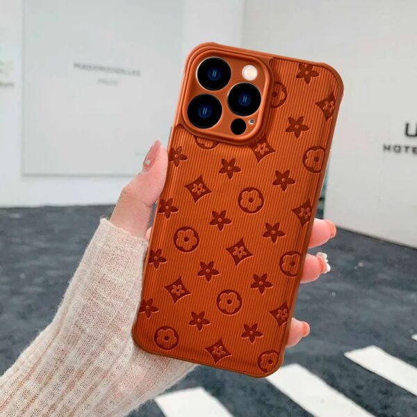 Luxury LV case anaranjado