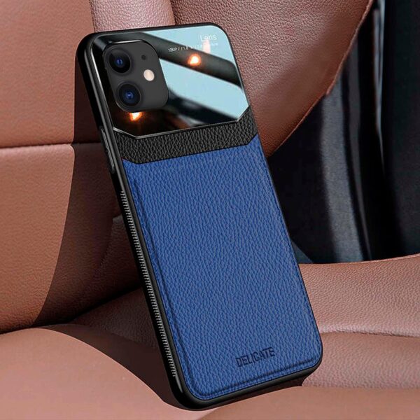 Hybrid Leather case azul