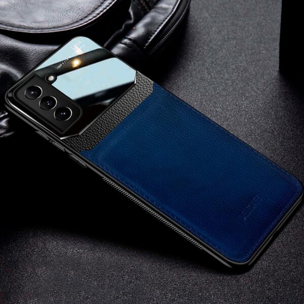 Hybrid Leather case azul