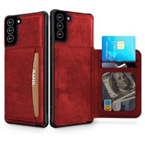 Wallet Leather case rojo