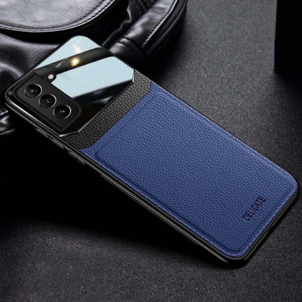 Hybrid Leather case azul