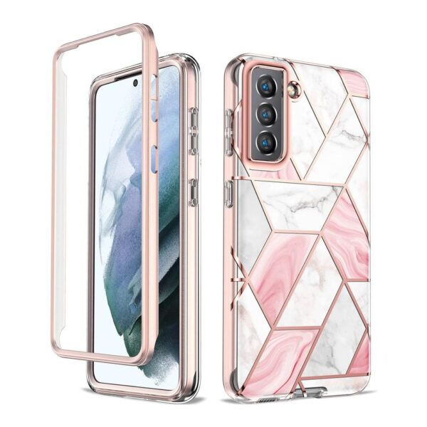 360° Marble case rosado