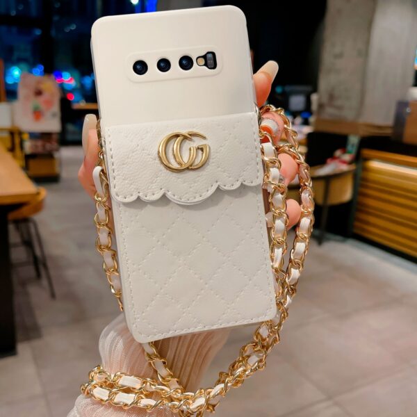 Leather Chain blanco
