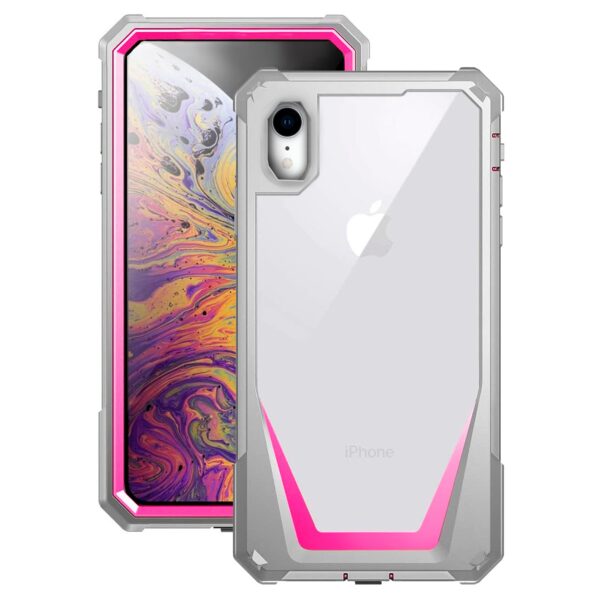 360° Guardian case gris con rosado