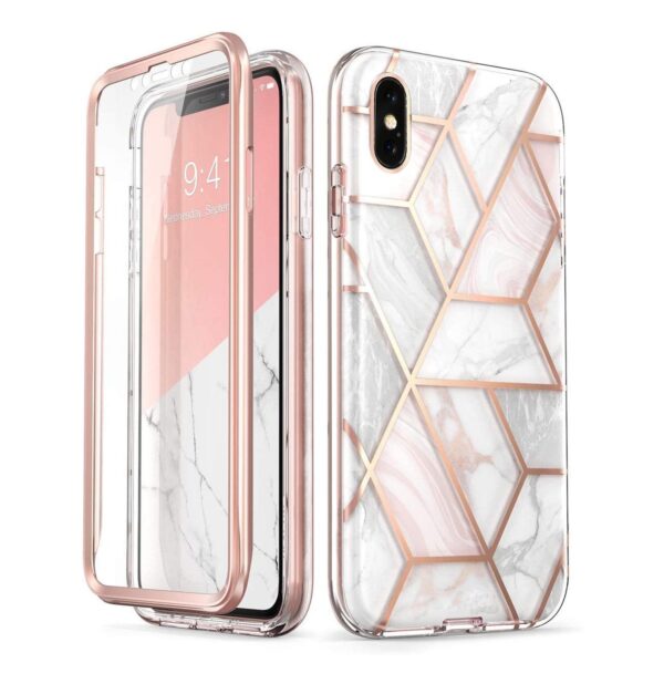 360° Marble case rosado