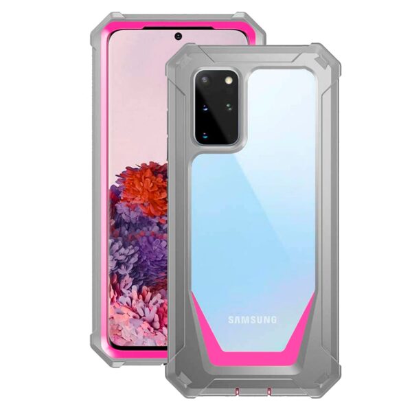 360° Guardian case gris con rosado