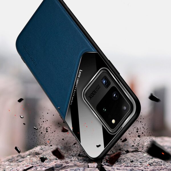 Leather Premium case azul