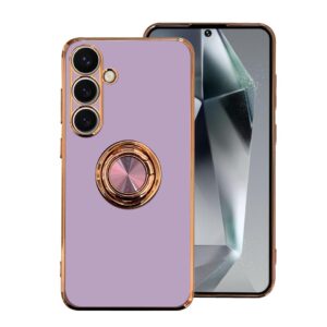 Gold Ring case lila