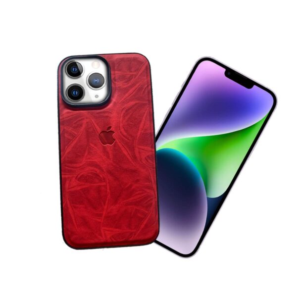 Leather Desing case  rojo