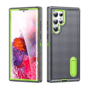 Hard case gris con verde