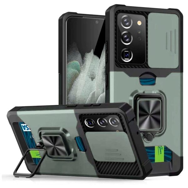 360° Shockproof Ring case verde