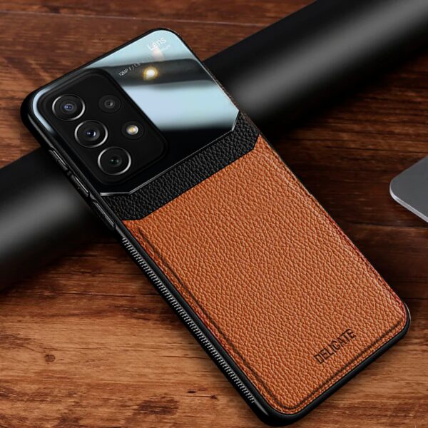 Hybrid Leather case café