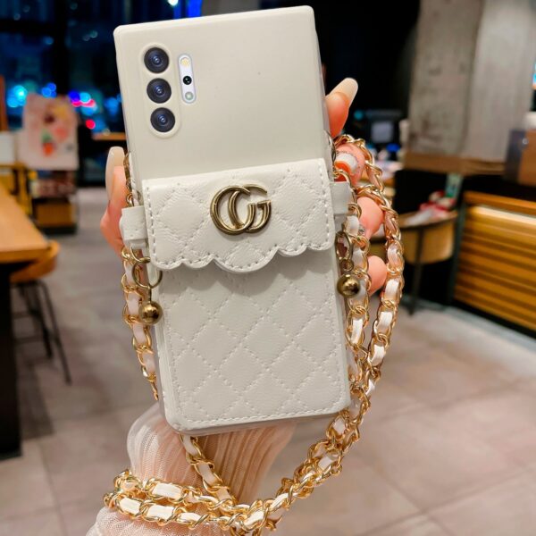 Leather Chain blanco