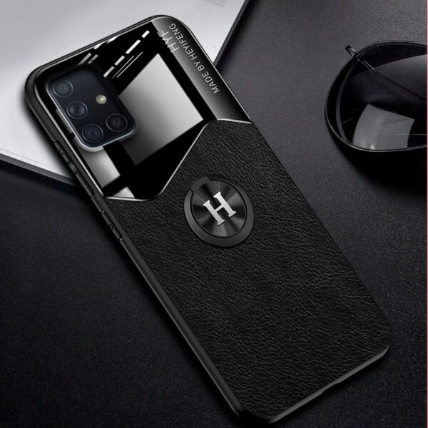 Leather Ring case negro