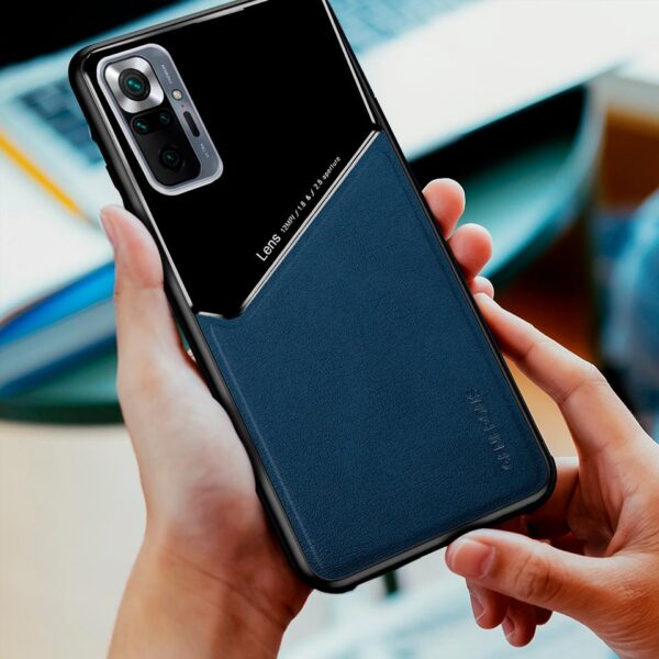 Leather Premium case azul