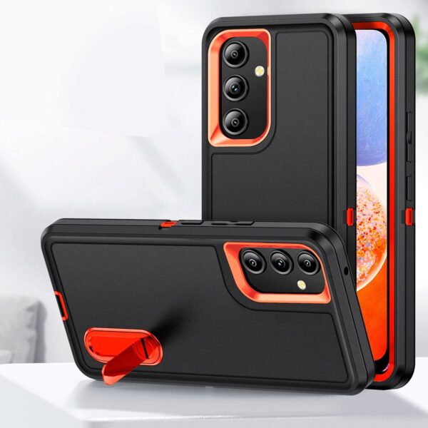 Hard case negro con anaranjado