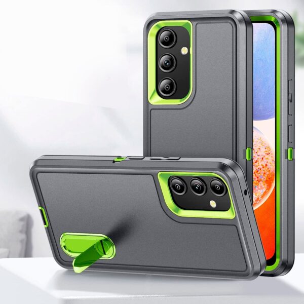 Hard case gris con verde