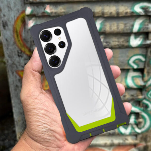 360° Guardian case gris con verde - Imagen 2