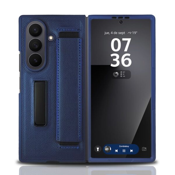 Blue Pattern Leather Holder case