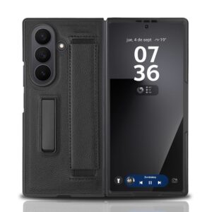 Black Pattern Leather Holder case